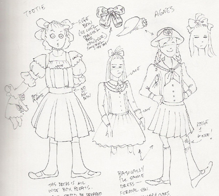 Agnes and Tootie Costume Designs